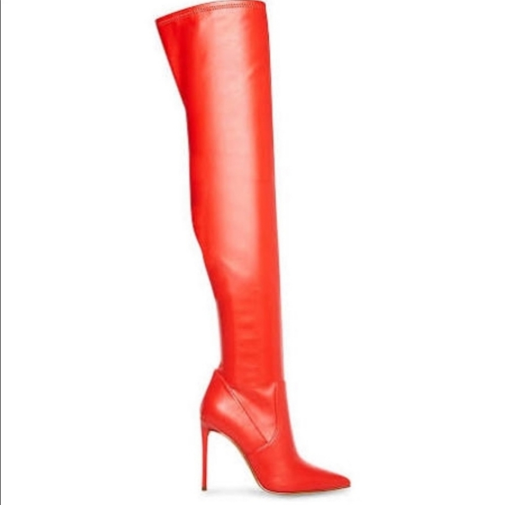 Steve Madden Vava Red Paris Boots, Size 9.0